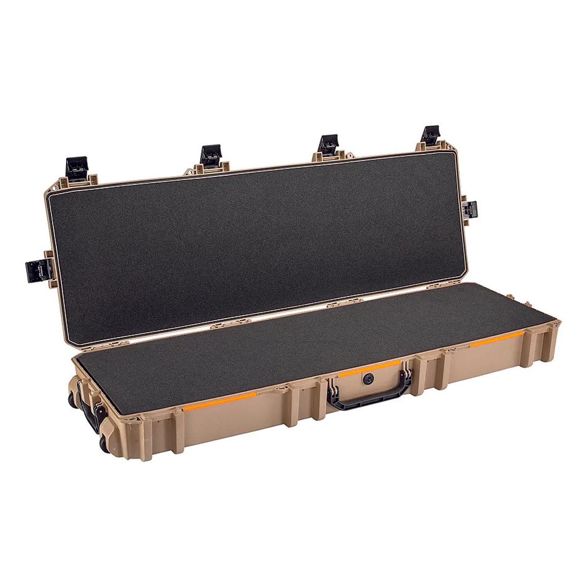 Pelican V800 Double Rifle Case with Wheels Tan