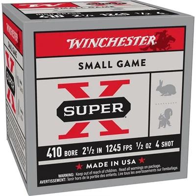 SUPER-X 410 BORE 2-1/2'' 1/2OZ #4 SHOT 25/BOX