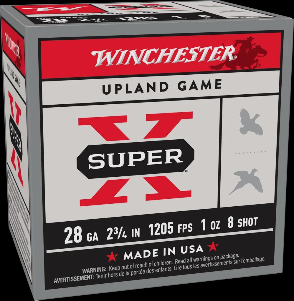 WINCHESTER 28 GA 2-3/4" #8 SUPER-X UPLAND HB 1 OZ 25 RD/BX 10 BX/CS