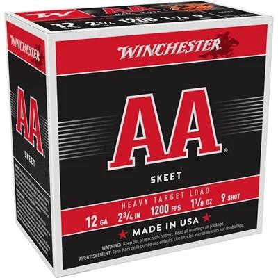 AA 12 GAUGE 2-3/4'' 1-1/8OZ #9 SHOT 25/BOX