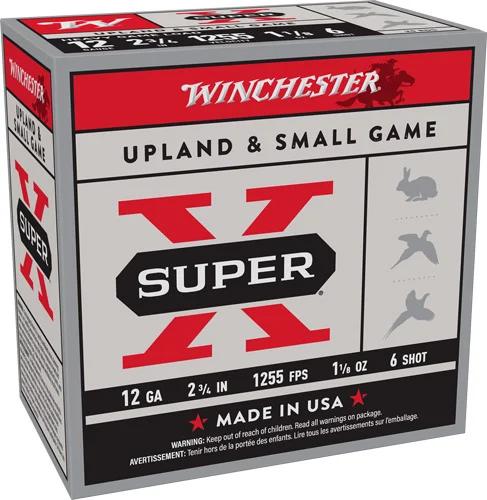 WINCHESTER SUPER-X 12GA 2.75" - 1-1/8OZ #6 1255FPS 250RD CASE