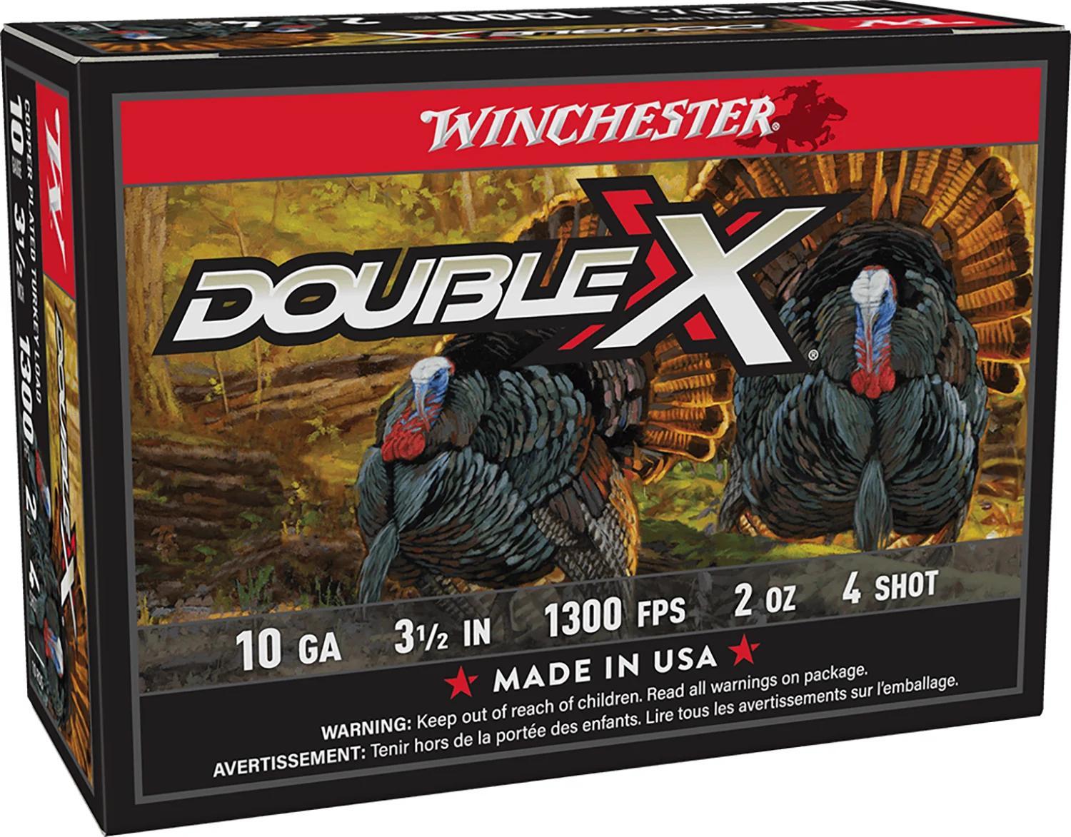 Winchester Ammo STH104 Double X High Velocity Turkey 10Gauge 3.50" 2oz 4Shot 10 Per Box/10 Case
