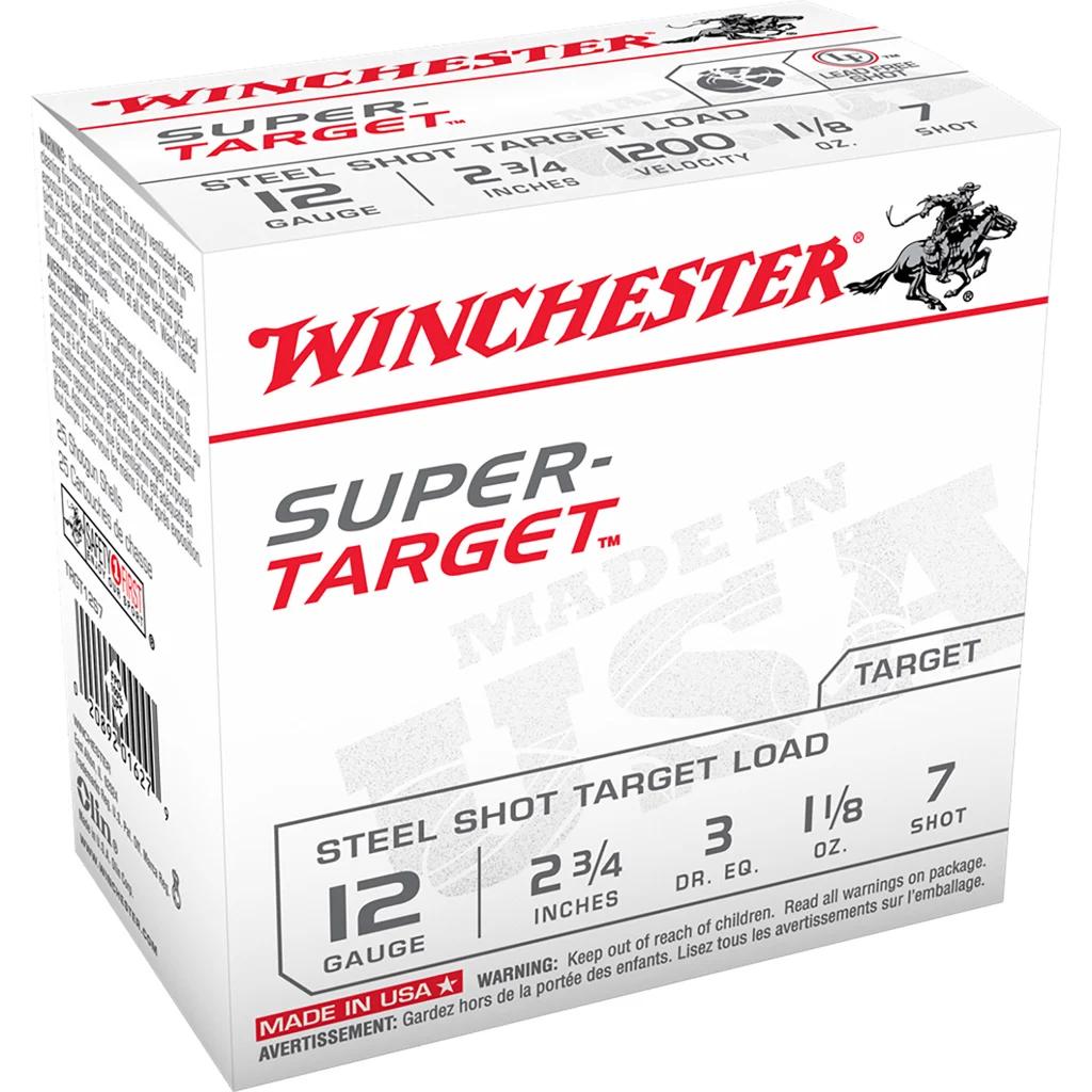 Winchester USA Super Target Steel Load 12 ga. 2.75 in. 1 1/8 oz. 7 Shot 25 rd.