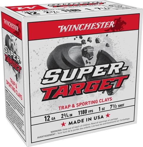 WINCHESTER TARGET 12GA 2.75" - 1OZ #7.5 1180FPS 250RD CASE