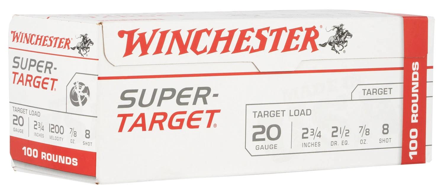Winchester Ammo TRGT208VP Super-Target  20Gauge 2.75" 7/8oz 8Shot 100 Box/2 Case *Value Pack
