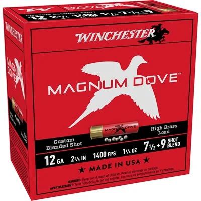 MAGNUM DOVE 12 GAUGE 2-3/4'' 1-1/4OZ #7.5 & 9 SHOT 25/BOX