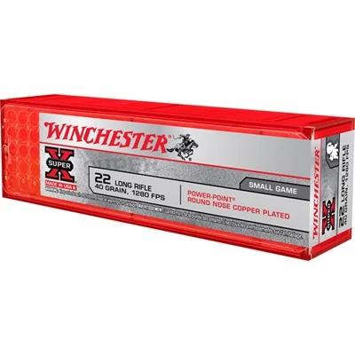 SUPER-X 22 LONG RIFLE 40GR POWER-POINT RNCP 100/BOX