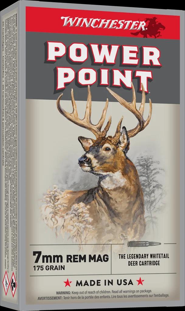 WINCHESTER SUPER X POWER POINT 7MM RM MG 175GR PP 20RD BX 200RD CASE