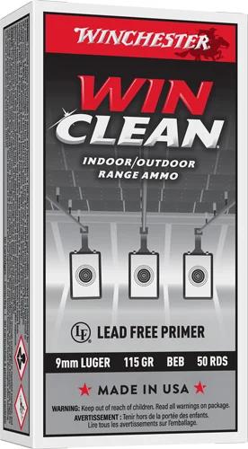 WINCHESTER WINCLEAN 9MM LUGER - 115GR JSP 50RD 10BX/CS