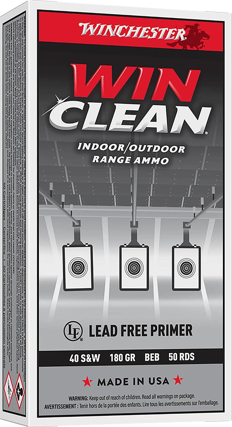Winchester Ammo WC402 Super X  40S&W 180gr Winclean Brass Enclosed Base 50 Per Box/10 Case