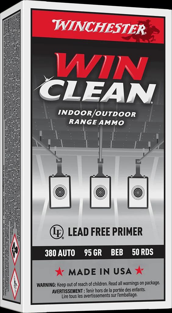 WINCHESTER SUPER X WINCLEAN TRGT 380ACP 95G FMJ 50RD BX 500RD CASE