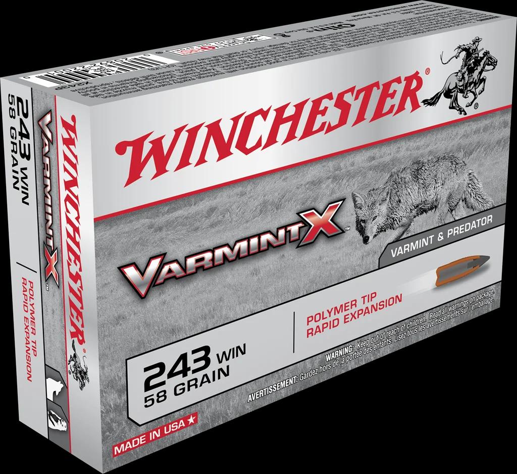 WINCHESTER SUPER X POWER POINT 243WIN 58GR 20RD BX 200RD CASE