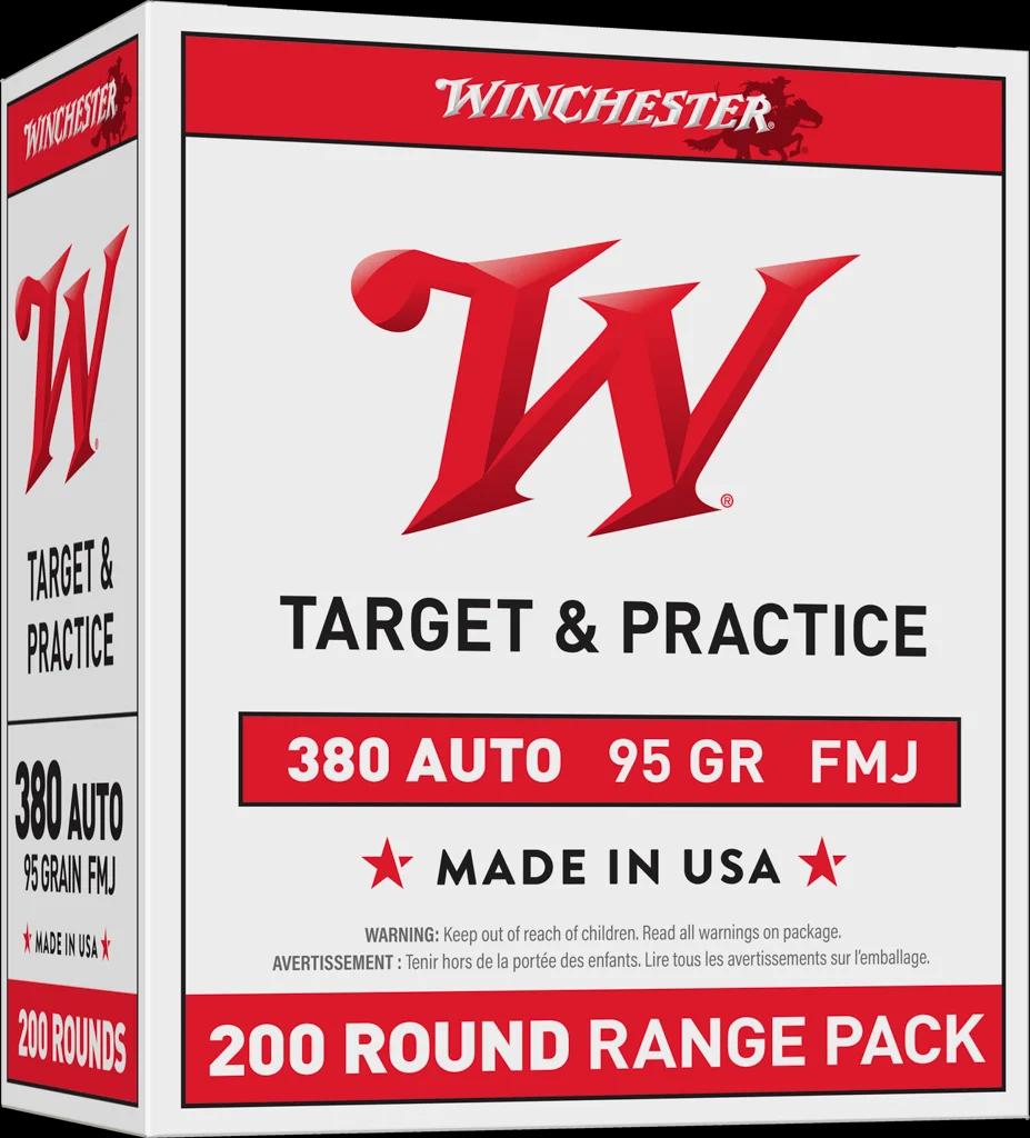 WINCHESTER USA 380ACP 95GR FMJ 200C
