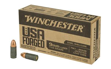 WINCHESTER 9MM 115GR FMJ STEEL CASE 50/500