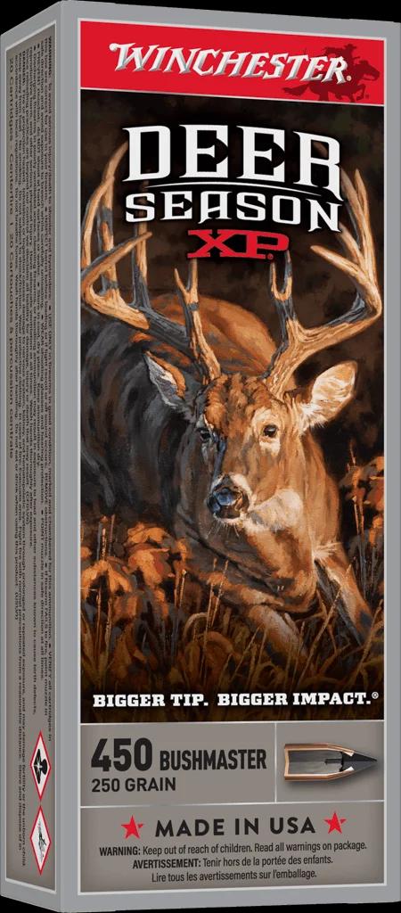 WINCHESTER DEER SEASON XP 450 BSHMSTR 250GR 20RD BX 200RD CASE