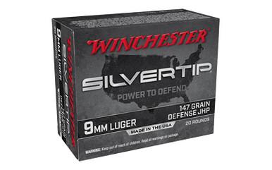 WINCHESTER SILVERTIP 9MM 147GR HP 20/200