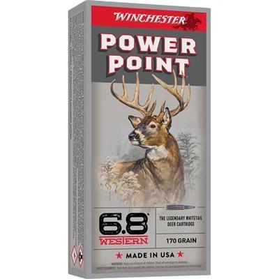 6.8 WESTERN 170GR POWER-POINT 20/BOX