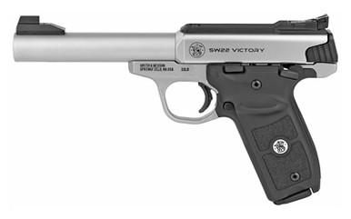 S&W VICTORY 22LR 5.5 10RD STS TG MA