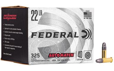 FEDERAL AUTO MTCH 22LR 40GR SLD 325/3250