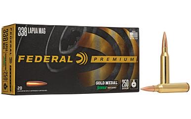 FEDERAL GOLD MDL 338LAP 250GR BTHP 20/