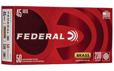 FEDERAL CHAMP 45ACP 230GR FMJ BRSS 50/1