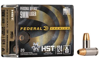FEDERAL PRM HST 9MM 124GR JHP 20/200