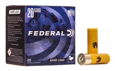 FEDERAL GAME LOAD 20GA 2 3/4 #6 25/250