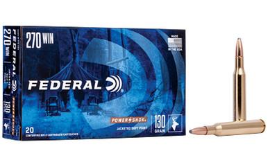 FEDERAL PWRSHK 270WIN 130GR SP 20/200