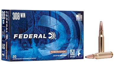 FEDERAL PWRSHK 308WN 150GR SP 20/200