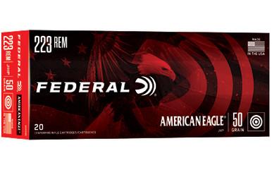 FEDERAL AM EAGLE 223 REM 50GR JHP 20/500