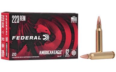FEDERAL AM EAGLE 223 REM 62GR FMJ 20/500