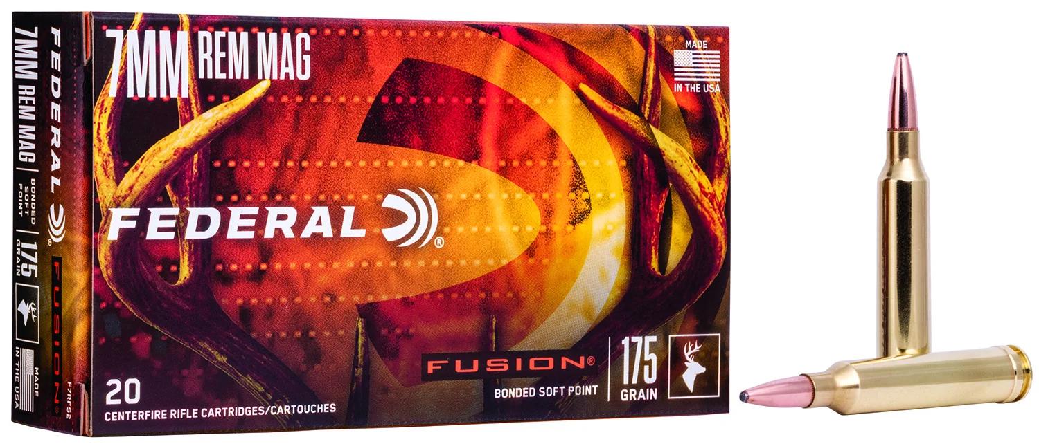Federal F7RFS2 Fusion  7mmRem 175gr Bonded Soft Point 20 Per Box/10 Case