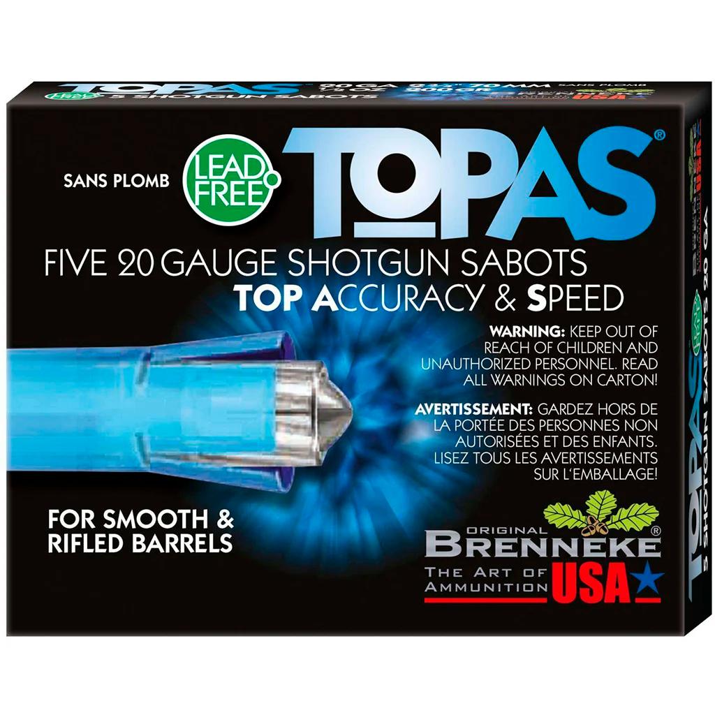 Brenneke TOPAS Lead Free Sabot 20 ga. 2 3/4 in. 1/2 oz. 5 rd.