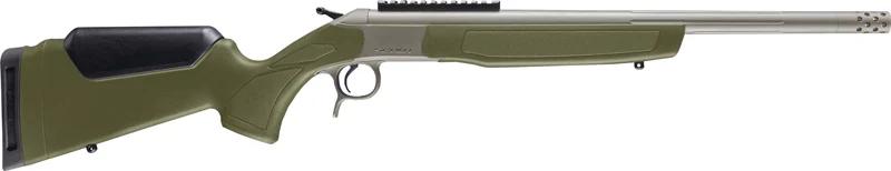 CVA SCOUT TD V3 450BM 22" - STAINLESS/OD GREEN SYNTHETIC