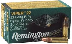 REMINGTON VIPER 22LR 36GR TC - SOLID HYPER-VEL 50RD 100BX/CS