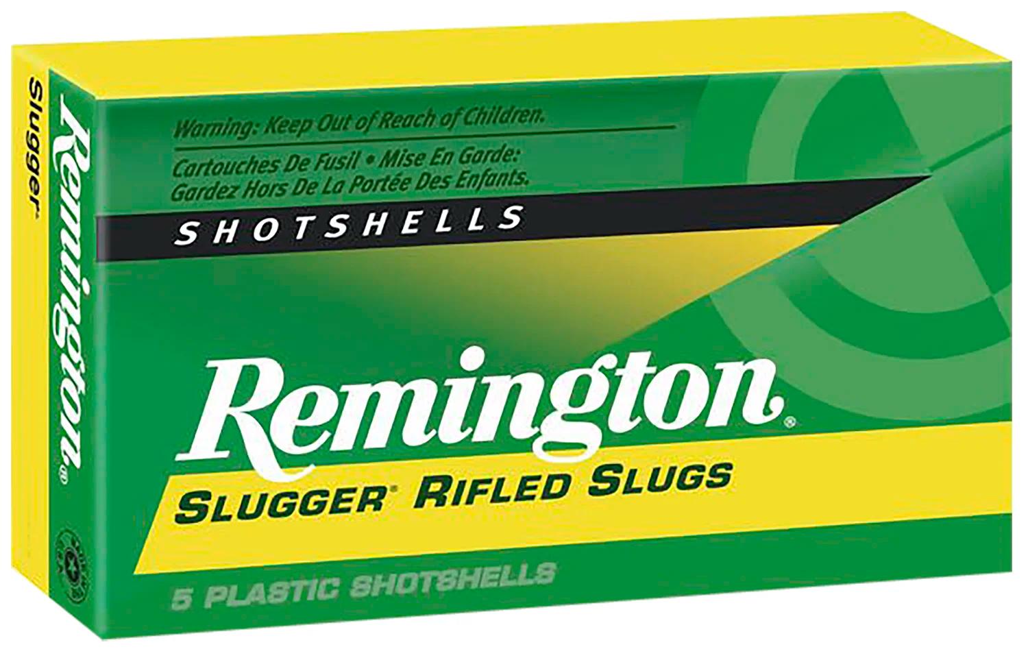 Remington Ammunition 20302 Slugger  12 Gauge 2.75" 1 oz Rifled Slug Shot 5 Per Box/ 50 Cs