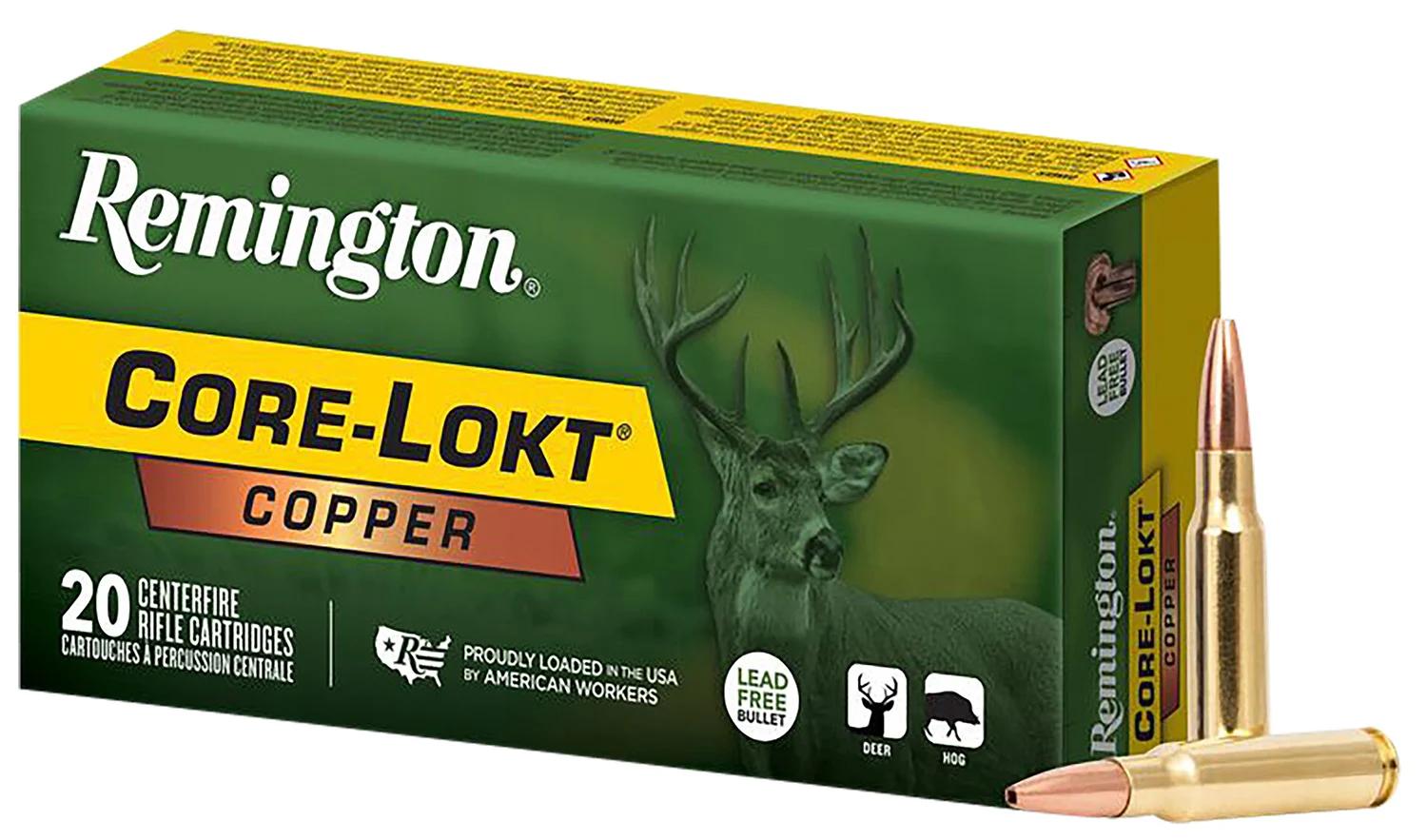 Remington Ammunition R27854 Core-Lokt Copper 308Win 150gr Copper Hollow Point 20 Per Box/10 Case