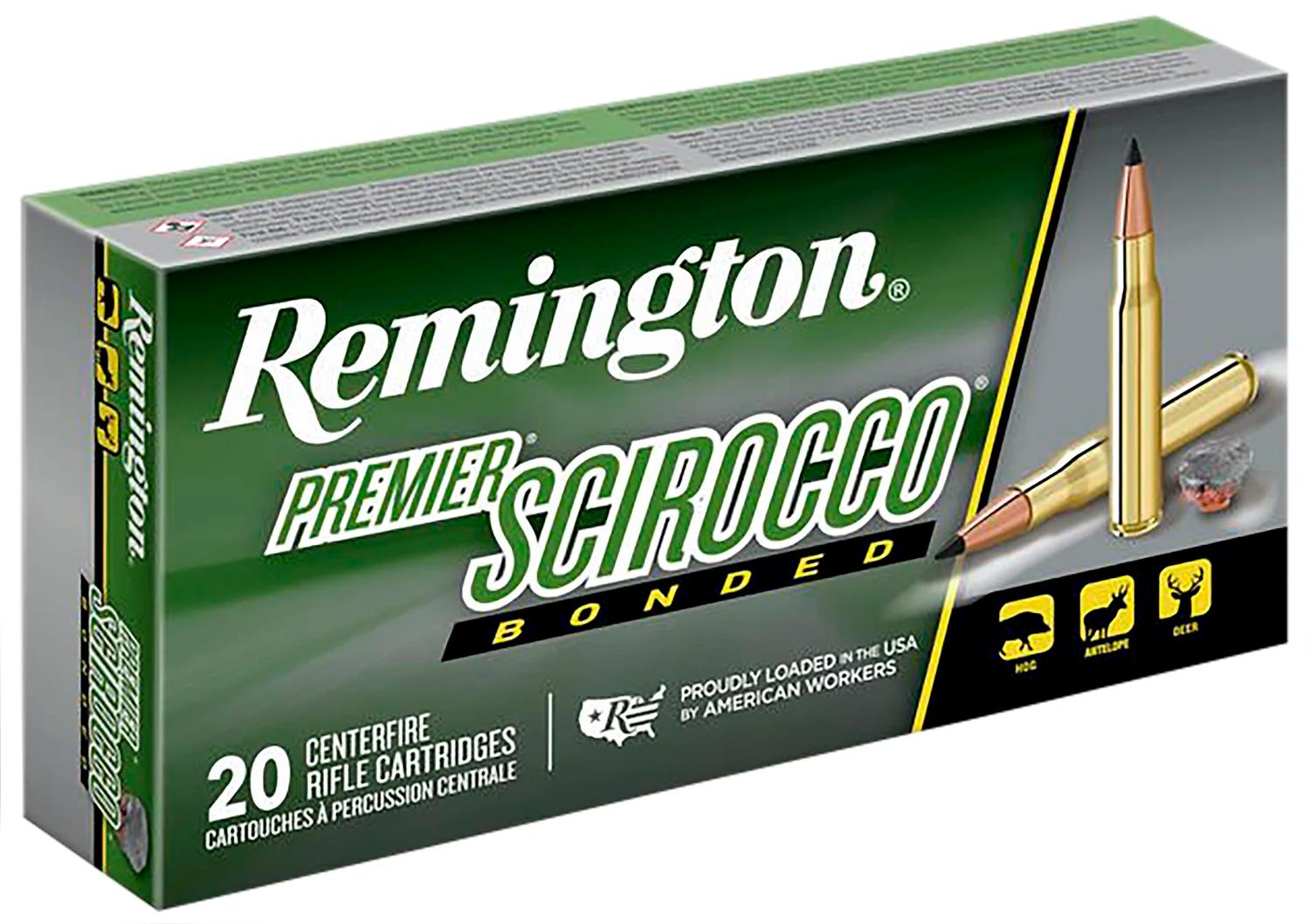Remington Ammunition 29318 Premier Scirocco Bonded 30-06Springfield 150gr Swift Scirocco Bonded 20 Per Box/10 Case