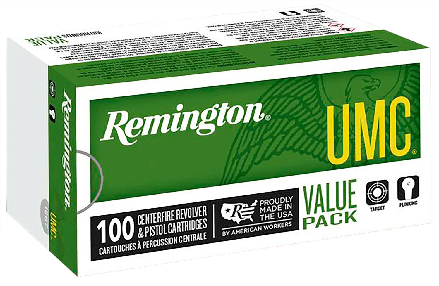 Remington Ammunition 23765 UMC Value Pack 9mmLuger 115gr Full Metal Jacket 100 Per Box/6 Case