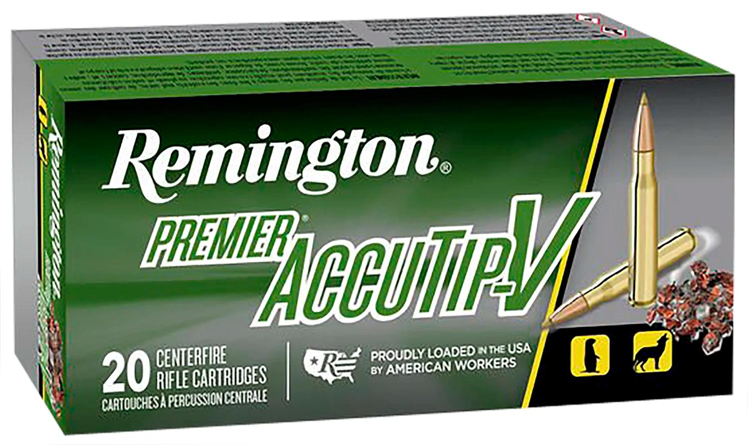 Remington Ammunition 29184 Premier Accutip-V 223Rem 50gr AccuTip V Boat Tail 20 Per Box/10 Case