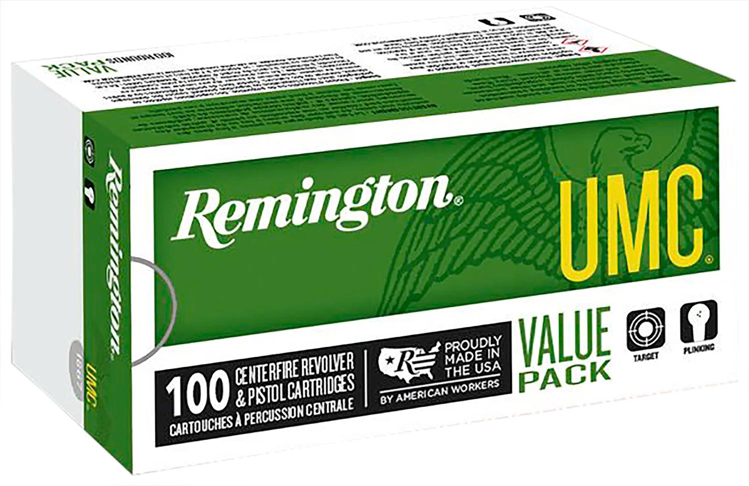 Remington Ammunition 23795 UMC Value Pack 40S&W 180gr Full Metal Jacket 100 Per Box/6 Case
