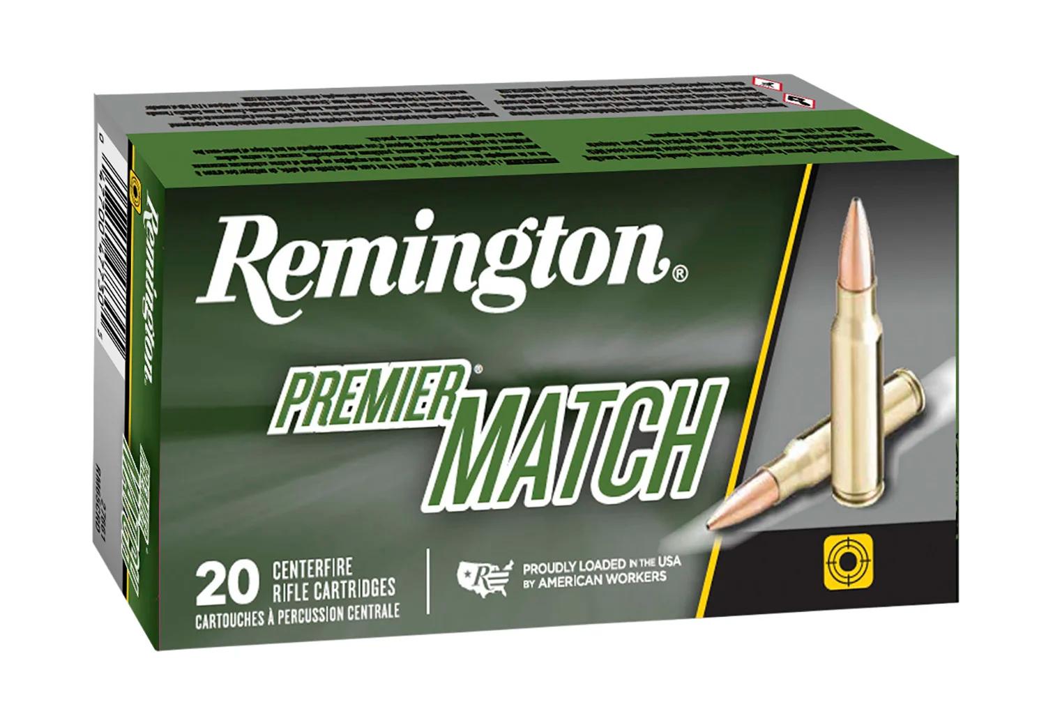 Remington Ammunition 21201 Premier Match 224Valkyrie 90gr Sierra MatchKing BTHP 20 Per Box/10 Case