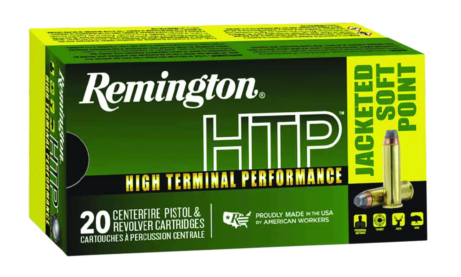 Remington Ammunition 23000 HTP  41RemMag 210gr Jacketed Soft Point 20 Per Box/25 Case