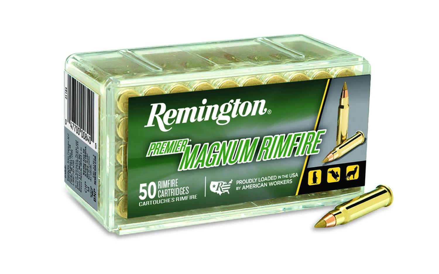 Remington Ammunition 20023 Magnum Rimfire  17HMR 17gr Jacketed Hollow Point 50 Per Box/40 Case