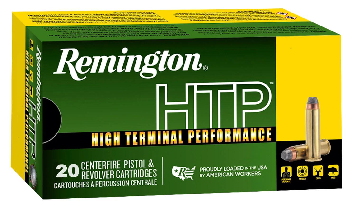 Remington Ammunition 21453 HTP  45ACP 185gr Jacketed Hollow Point 20 Per Box/25 Case