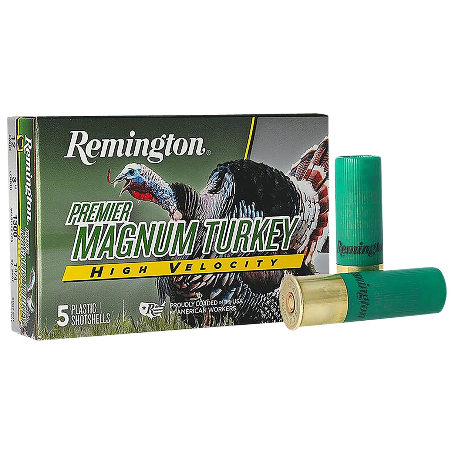 Remington Ammunition 28031 Premier Magnum Turkey High Velocity 12 Gauge 3" 1 3/4 oz 5 Shot 5 Per Box/ 20 Cs