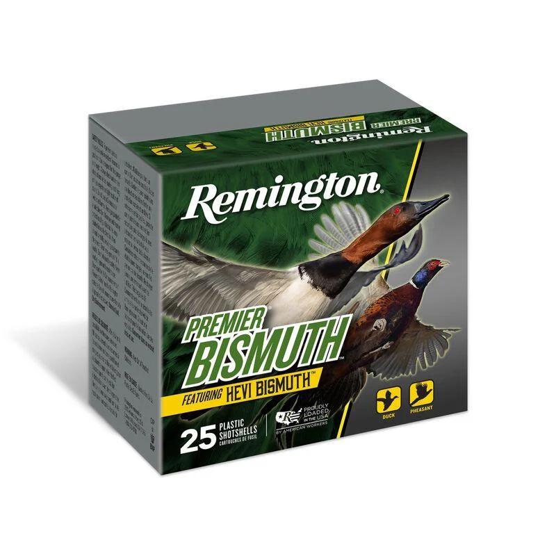 Remington Premier Bismuth Shotshells 12ga 3 in 1-3/8oz #5 1400 fps 25/ct