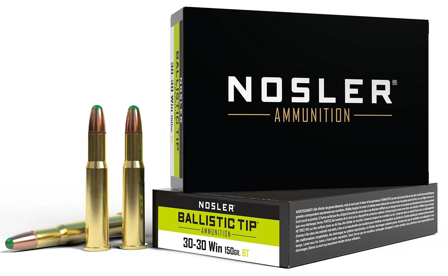 Nosler 40065 Ballistic Tip  30-30Win 150gr Round Nose Ballistic Tip 20 Per Box/10 Case