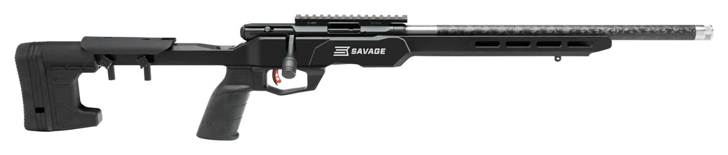 Savage Arms 70856 B17 Precision Lite Bolt 17 HMR 18" Carbon Fiber Wrapped Barrel 10+1 Black Rec Black Adjustable MDT Aluminum Chassis Stock Black Polymer Grip Right Hand