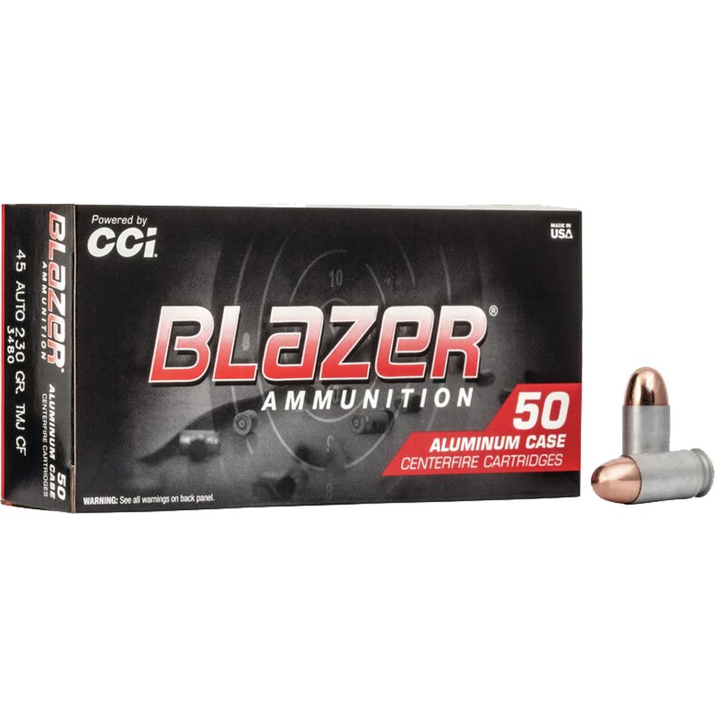 CCI Blazer Clean Fire Pistol Ammo 45 ACP 230 gr. TMJ 50 rd.